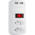 ADAPTADOR ELETRICO BRANCO 2 TOMADAS + 2 USB EAC 202 INTELBRAS 4824400