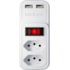 ADAPTADOR ELETRICO BRANCO 2 TOMADAS + 2 USB EAC 202 INTELBRAS 4824400