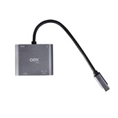 ADAPTADOR OEX AD400 4 EM 1 TYPE C PARA HDMI/USB-C (PD)/USB/VGA