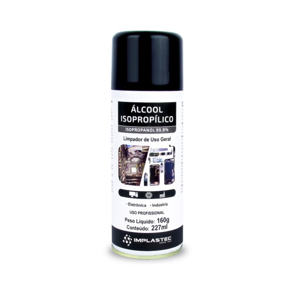 ALCOOL ISOPROPILICO AEROSSOL 227ML IMPLASTEC