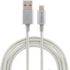 CABO MICRO USB X USB 1,5M NYLON BRANCO 3A 15W INTELBRAS 4830066