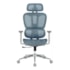 CADEIRA OFFICE MESH AZUL ESTRUT CINZA ERGO MASTER BLUECASE - BCOM-01BLGL