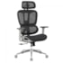 CADEIRA OFFICE MESH CINZA E ESTRUT CINZA ERGO MASTER BLUECASE - BCOM-01GYGL