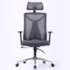 CADEIRA OFFICE MESH CINZA ESTRUT PRETO ERGO ELITE BLUECASE - BCOE-01GYBK