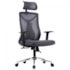 CADEIRA OFFICE MESH CINZA ESTRUT PRETO ERGO ELITE BLUECASE - BCOE-01GYBK