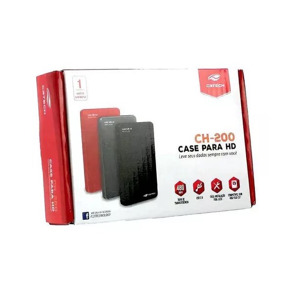 CASE P/ HD 2.5 CH-200RD USB 2.0 C3TECH