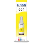 GARRAFA REFIL DE TINTA EPSON T664420 AMARELO 70ML L365 L375 L565 L575 L1300 L120 L380 L395