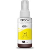 GARRAFA REFIL DE TINTA EPSON T664420 AMARELO 70ML L365 L375 L565 L575 L1300 L120 L380 L395