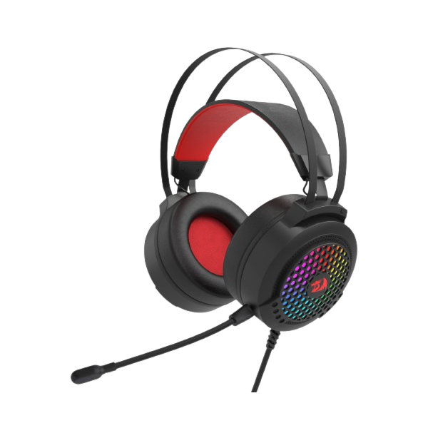 HEADSET GAMER REDRAGON CARMEN RGB PRETO H261