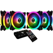 KIT 4 FANS GAMDIAS RGB AEOLUS M2-1204R