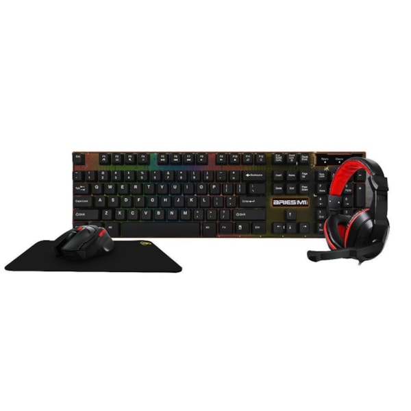 KIT GAMER TECLADO MOUSE MOUSEPAD HEADSET KWG ARIES M1 LITE