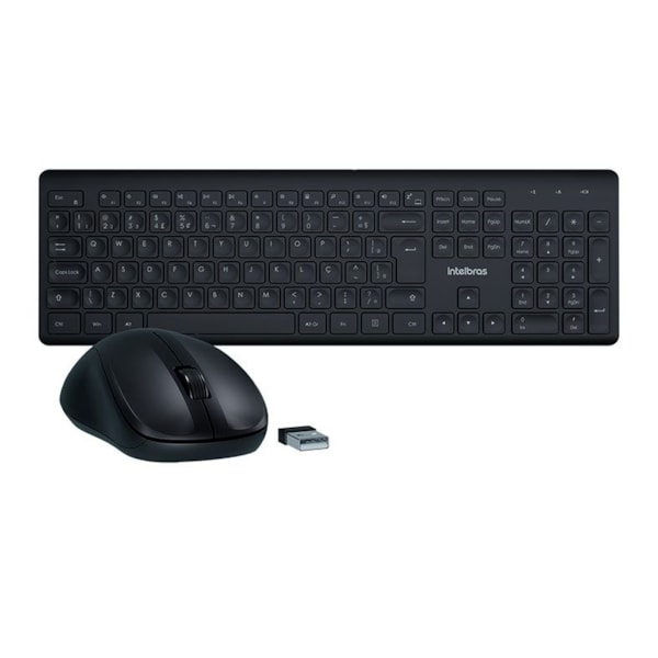 KIT TECLADO E MOUSE WIRELESS CSI 50 INTELBRAS 4294200