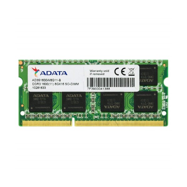 MEMORIA P/ NOTE 4GB ADATA DDR3 1600MHZ 1.5V AD3S1600W4G11-S SO-DIMM