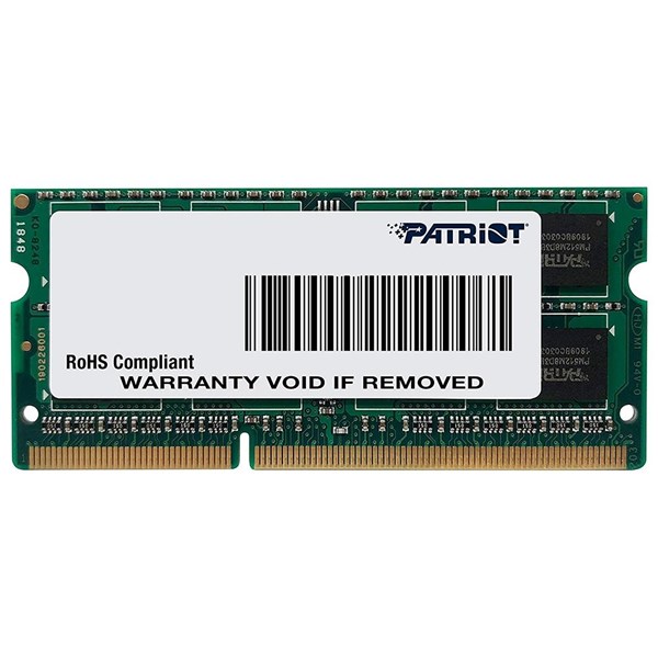 MEMORIA P/ NOTEBOOK 4GB DDR3L 1600MHZ PATRIOT SIGNATURE CL11 1.35V PSD34G1600L81S