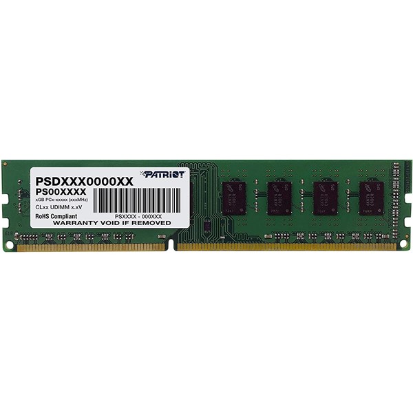 MEMORIA PATRIOT U-DIMM 4GB DDR3 PC3-12800 1600MHZ CL11 PSD34G16002