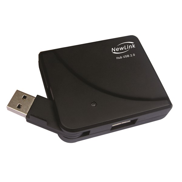 MINI HUB NEW LINK USB 2.0  4 PORTAS HB201NL