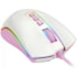 MOUSE GAMER COBRA RGB BRANCO COM ROSA M711WFPS