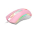 MOUSE GAMER COBRA RGB ROSA COM BRANCO M711PW