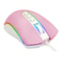 MOUSE GAMER COBRA RGB ROSA COM BRANCO M711PW