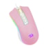 MOUSE GAMER COBRA RGB ROSA COM BRANCO M711PW