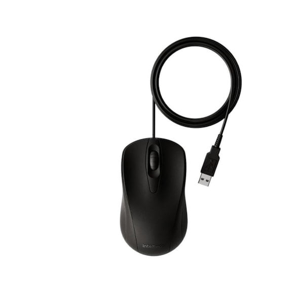 MOUSE MCI10 INTELBRAS COM FIO PRETO 4291100