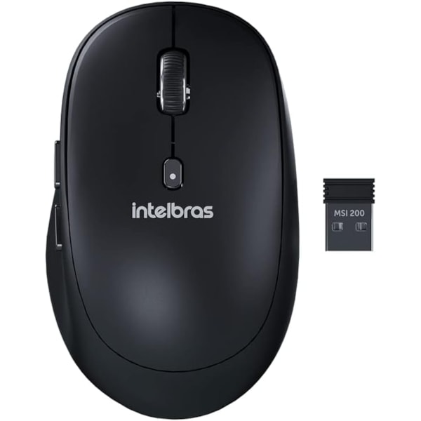 MOUSE WIRELESS MSI 200 INTELBRAS PRETO BLISTER 4290024