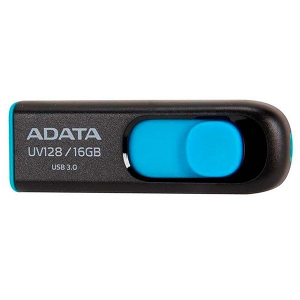 PEN DRIVE ADATA 16GB UV128 PT/AZUL USB 3.2 AUV128-16G-RBE
