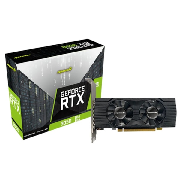 PLACA DE VIDEO RTX3050 6GB 96BIT MANLI LOW PROFLILE M-NRTX30506REHP-M2587