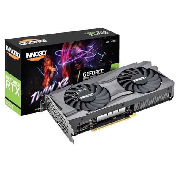 PLACA DE VIDEO RTX3060 8GB GDDR6 INNO3D TWIN X2 OC