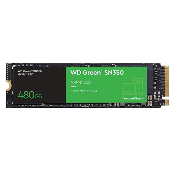 SSD M.2 NVME 480GB WD GREEN 2280 SN350 PCIE WDS480G2G0C
