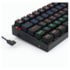 TECLADO GAMER MECANICO LAKSHMI RAINBOW PRETO SWITCH MARROM ABNT2