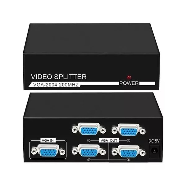 VIDEO SPLITTER VGA 1 ENT X 4 PORTAS